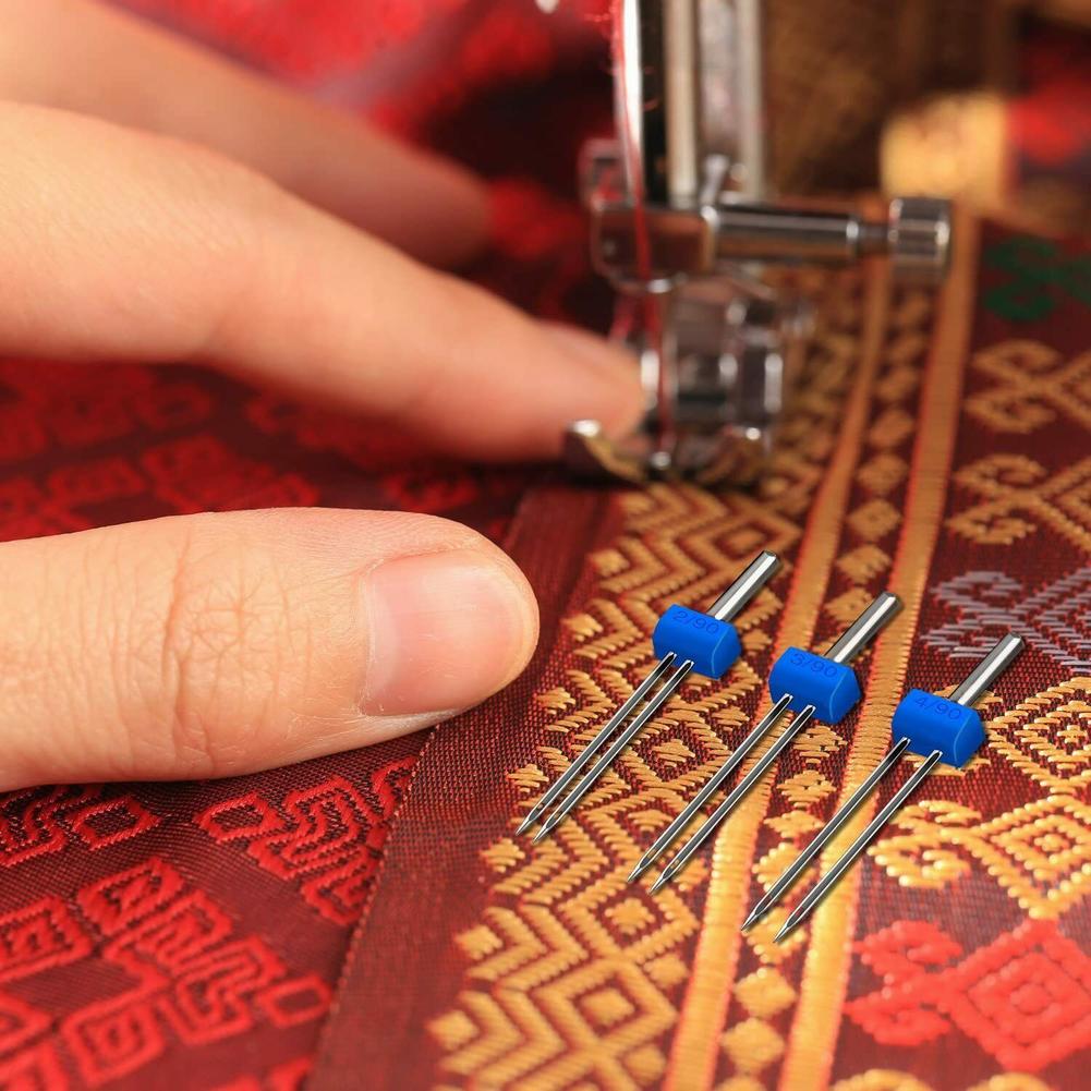 Twin Needle Stretch - เข็มเย็บผ้าคู่ สำหรับงานฝีมือ สแตนเลส ยืดหยุ่นได้ ขนาด 2