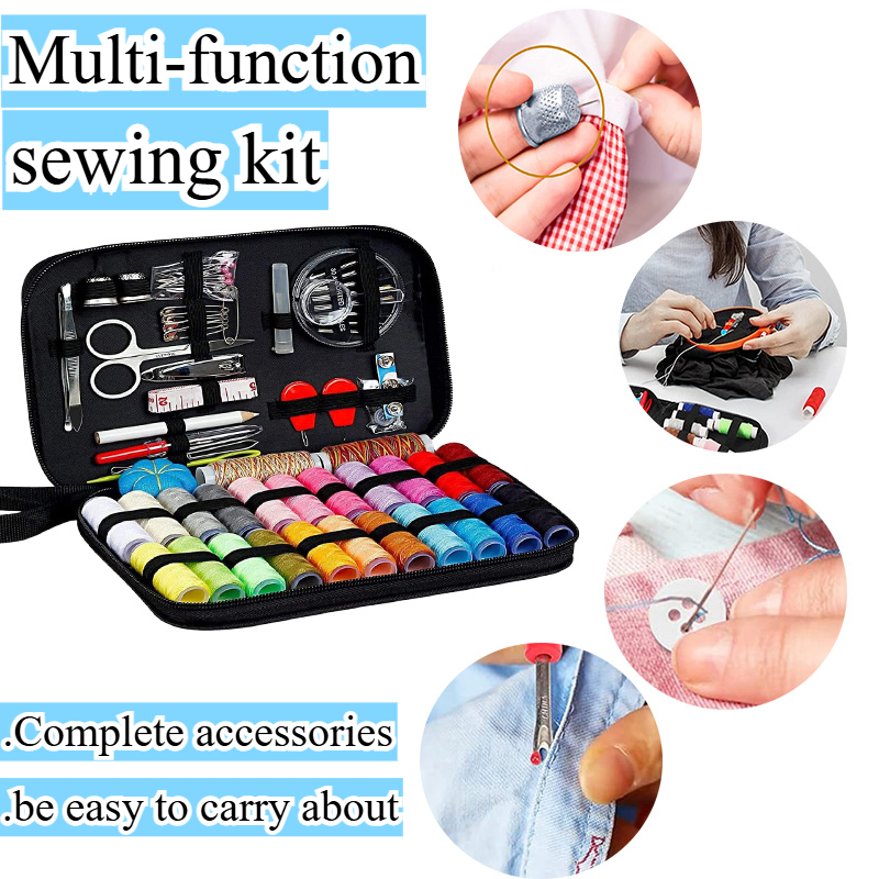 Embroidery Floss Thread - 68/98pcs Multi-Function ชุดเย็บผ้า DIY เย็บเครื่องมือกล่องชุดสําหรับมือ Quilting