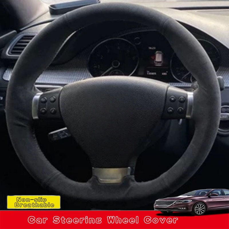 Sewing Gt - CUSTOM มือเย็บ Anti-SLIP Suede พวงมาลัยรถหนังสําหรับ Volkswagen