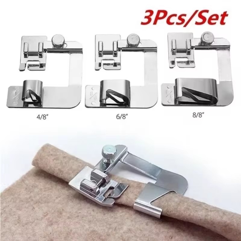 Sewing Tt - ชุดอุปกรณ์เย็บชายผ้า 1/3 ชิ้น ตัวเย็บชายผ้าแบบกว้าง 1 ชิ้น