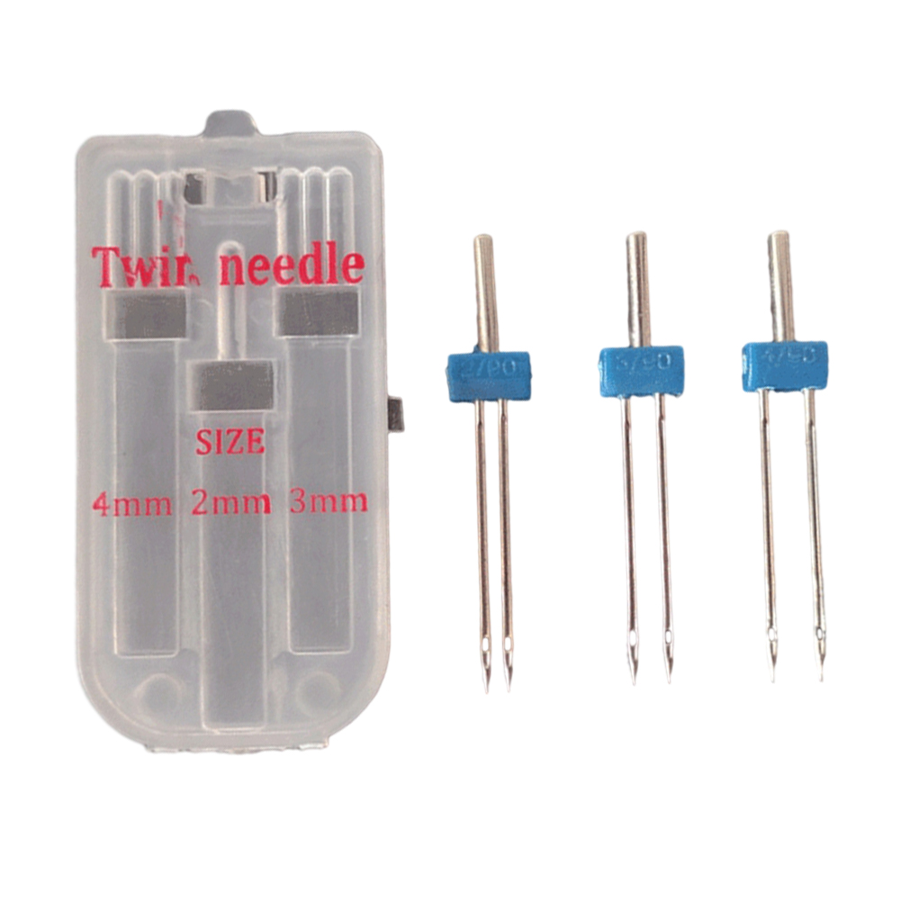 Twin Needle Stretch - ชุดเข็มจักรเย็บผ้า 1 เข็มคู่ 3 90 4