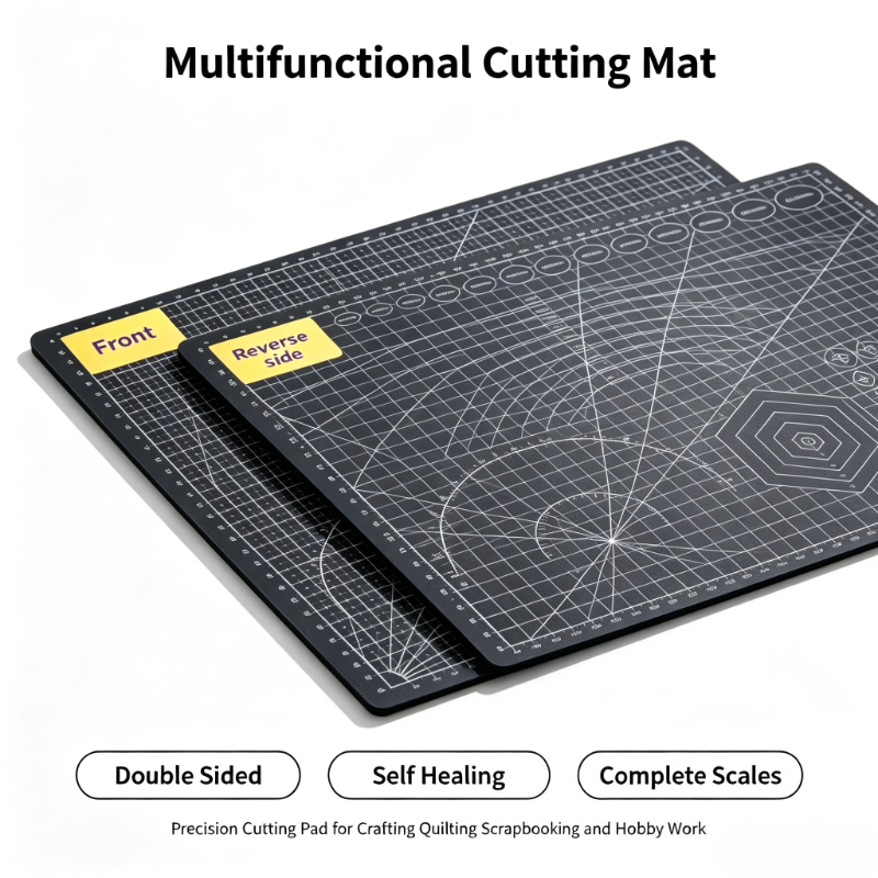 Cutting Mat Self Heal - แผ่นรองตัดอเนกประสงค์ A1/A2/A3/A4/A5 แบบสองด้าน ซ่อมแซมตัวเองได้ สำหรับงานฝีมือ DIY