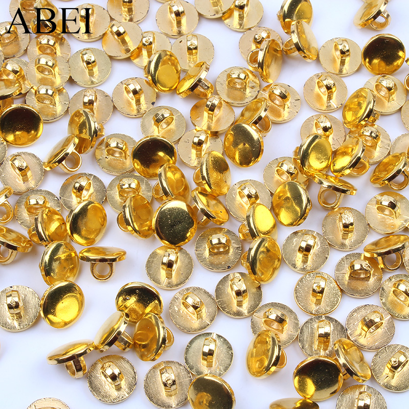 Button Hole Cutter - กระดุมโลหะทรงกลมสีทองและสีเงิน ขนาด 11 มม. 13 มม.