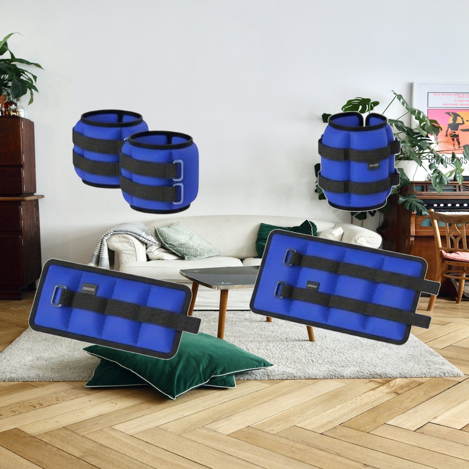 Fabric Weight Set - ถุงทรายถ่วงน้ำหนักข้อเท้า 1 กก. สำหรับโยคะ พิลาทิส การฝึกสมดุลสำหรับผู้สูงอายุ