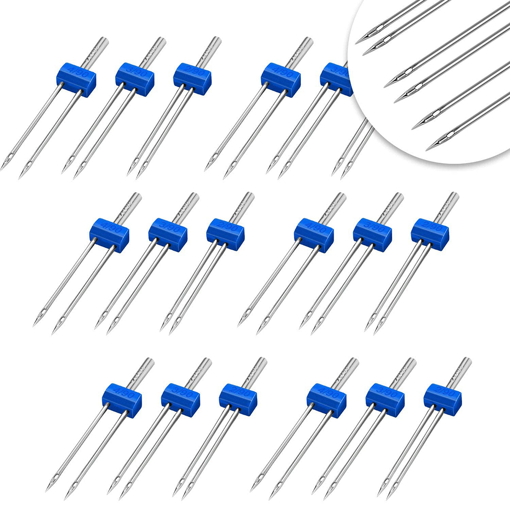 3-9 ชิ้นจักรเย็บผ้าเข็มคู่ขนาด - Twin Needle Stretch บทวิจารณ์และราคา