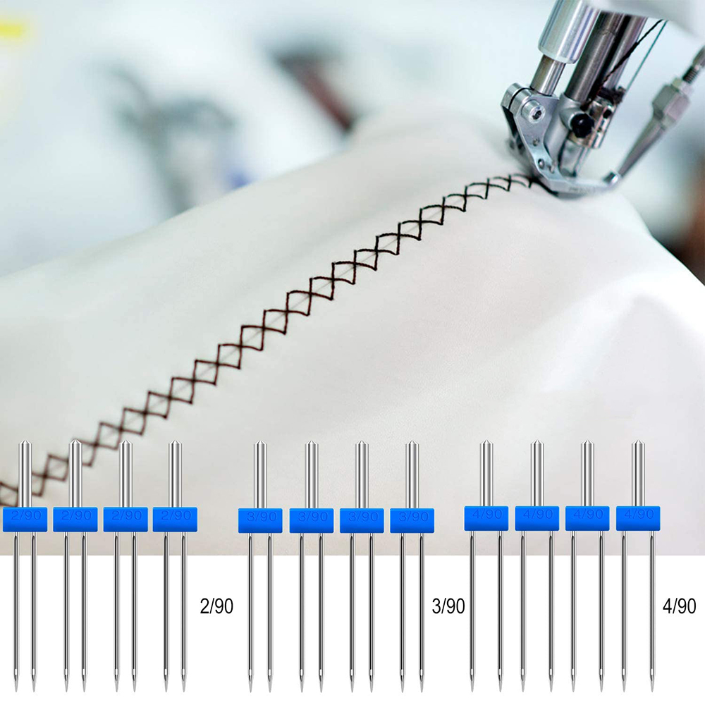 3-9 ชิ้นจักรเย็บผ้าเข็มคู่ขนาด - Twin Needle Stretch บทวิจารณ์และราคา