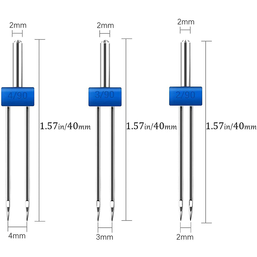3PCS เย็บเข็มคู่คู่2/90 3/90 4 - Twin Needle Stretch บทวิจารณ์และราคา