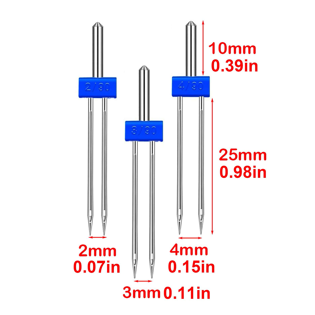 เข็มคู่ขนาด 3 ไซส์สำหรับจักรเย - Twin Needle Stretch บทวิจารณ์และราคา