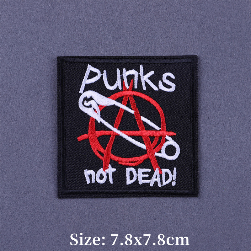 Punk ปักเหล็กบนแพทช์บนเสื้อผ้า - Velcro Sew On บทวิจารณ์และราคา