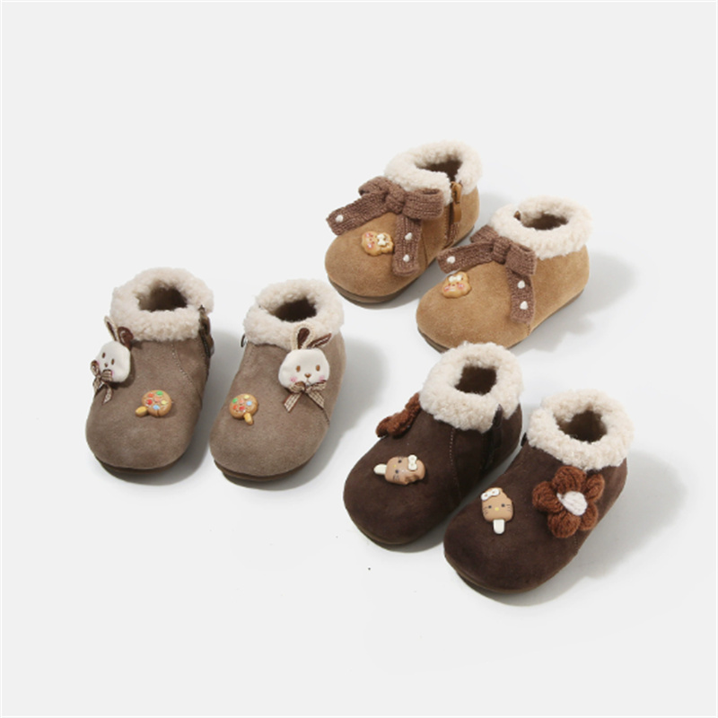 รองเท้าเด็กอ่อนหนังแท้บุขนอุ่น - Sewing Gt บทวิจารณ์และราคา