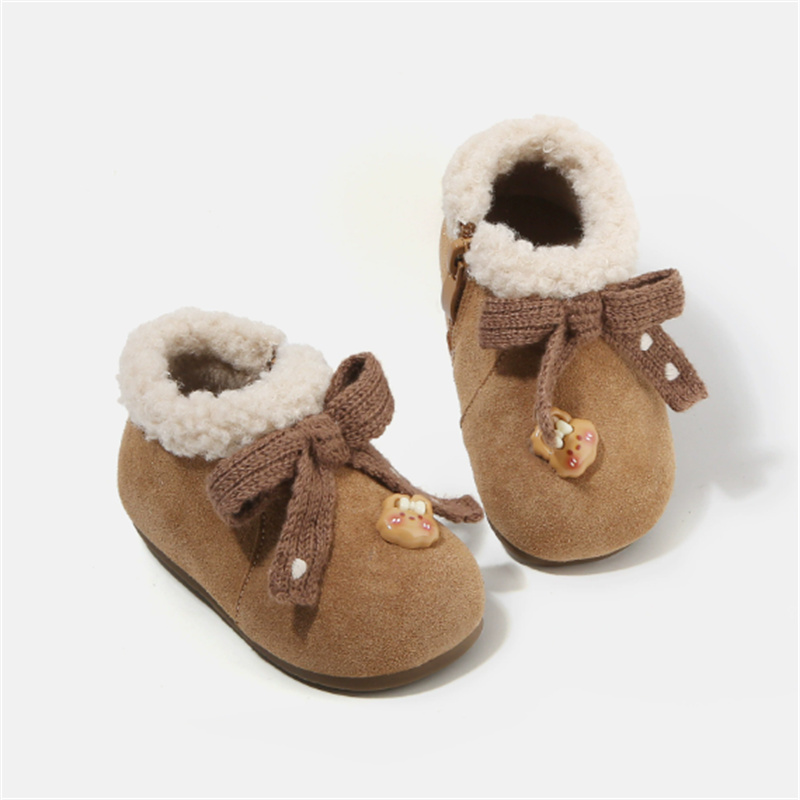 รองเท้าเด็กอ่อนหนังแท้บุขนอุ่น - Sewing Gt บทวิจารณ์และราคา