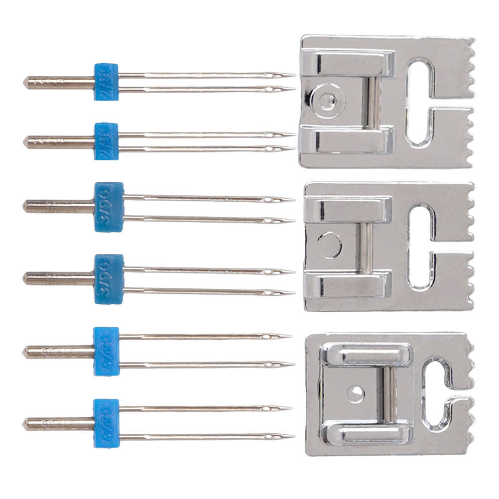 เข็มจักรเย็บผ้าแบบสองรู 2 ขนาด - Twin Needle Stretch บทวิจารณ์และราคา