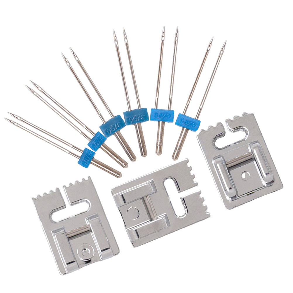 เข็มจักรเย็บผ้าแบบสองรู 2 ขนาด - Twin Needle Stretch บทวิจารณ์และราคา