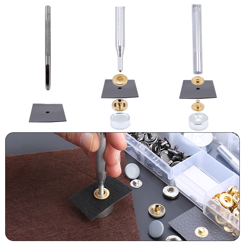 หนังปุ่ม Snap ตัวยึดโลหะ Snaps - Button Hole Cutter บทวิจารณ์และราคา
