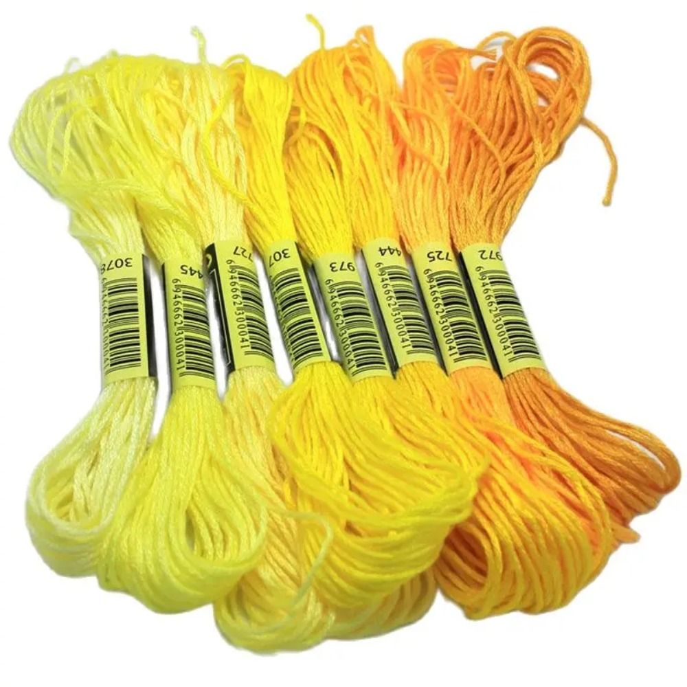 Benang kristik ปักครอสติชรูปแบ - Embroidery Floss Thread บทวิจารณ์และราคา