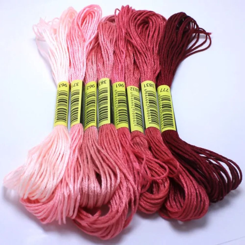 Benang kristik ปักครอสติชรูปแบ - Embroidery Floss Thread บทวิจารณ์และราคา