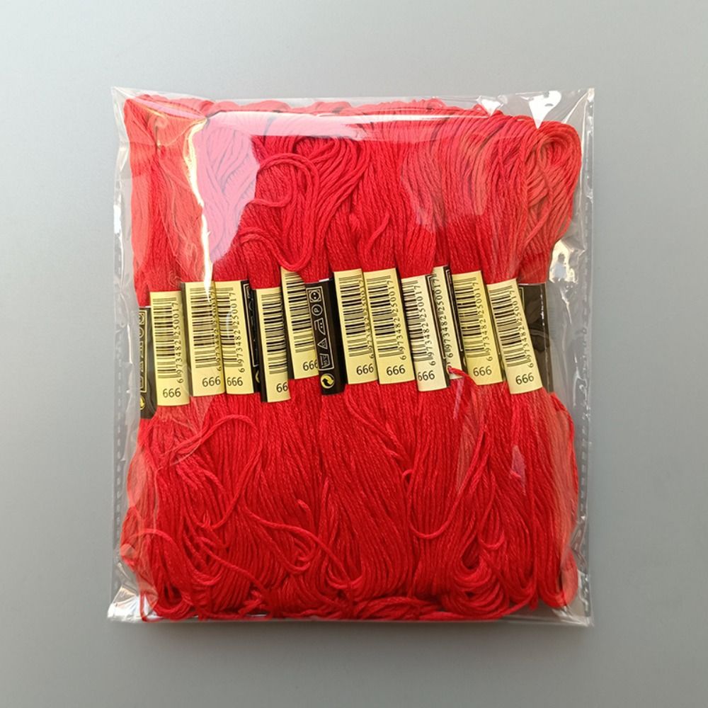 Benang kristik ปักครอสติชรูปแบ - Embroidery Floss Thread บทวิจารณ์และราคา