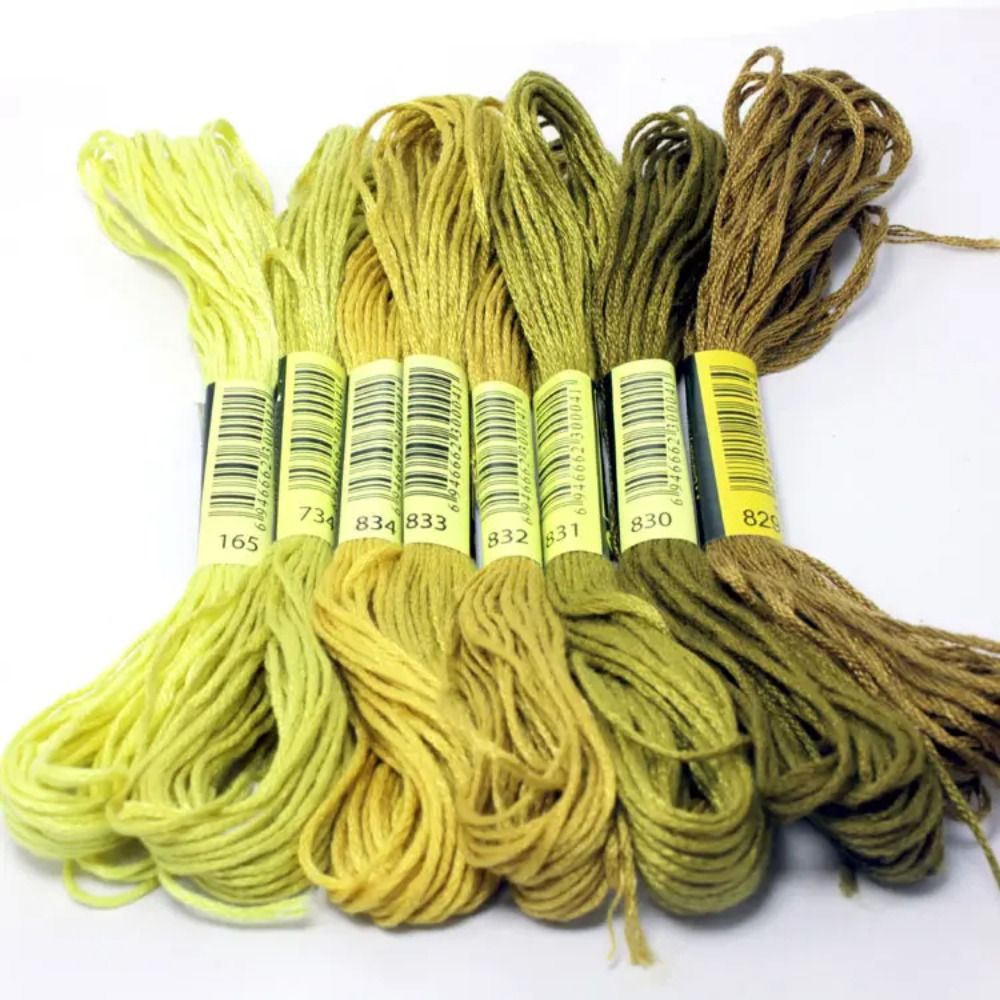 Benang kristik ปักครอสติชรูปแบ - Embroidery Floss Thread บทวิจารณ์และราคา