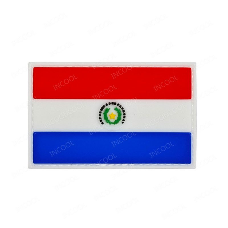 ปารากวัยธงแพทช์ปัก PVC ยางปารา - Velcro Sew On บทวิจารณ์และราคา