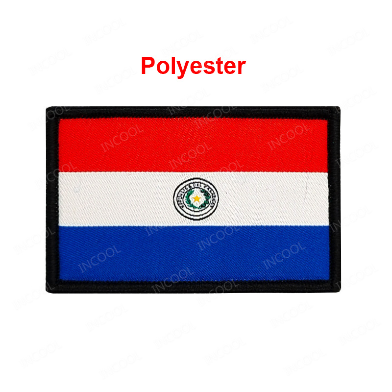 ปารากวัยธงแพทช์ปัก PVC ยางปารา - Velcro Sew On บทวิจารณ์และราคา