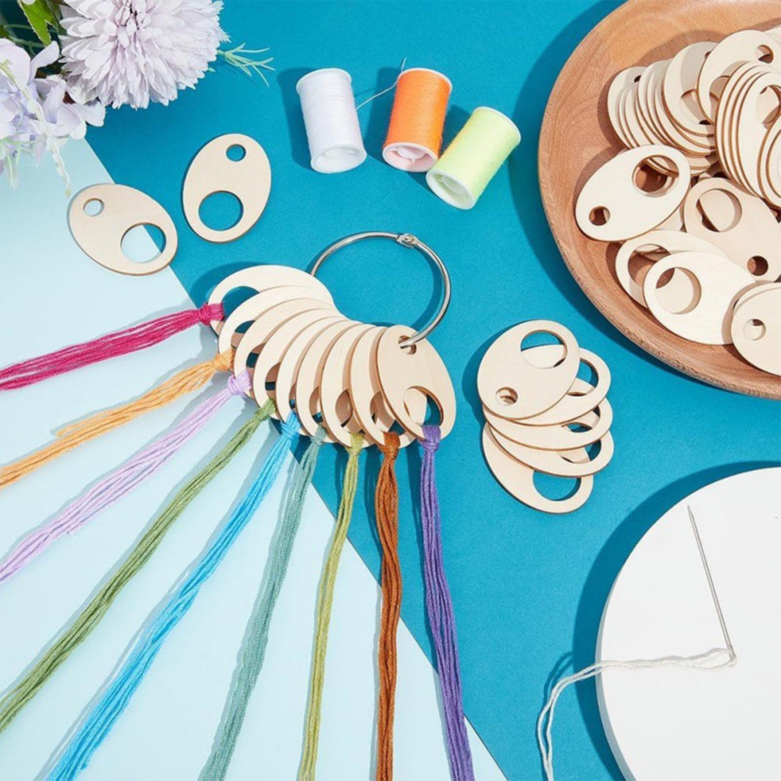 ชุดแผ่นม้วนด้ายไม้ 50 ชิ้น น้ำ - Embroidery Floss Thread บทวิจารณ์และราคา