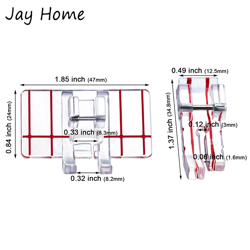 1/2Pcs Border GUIDE Presser เท - Sewing Tt บทวิจารณ์และราคา