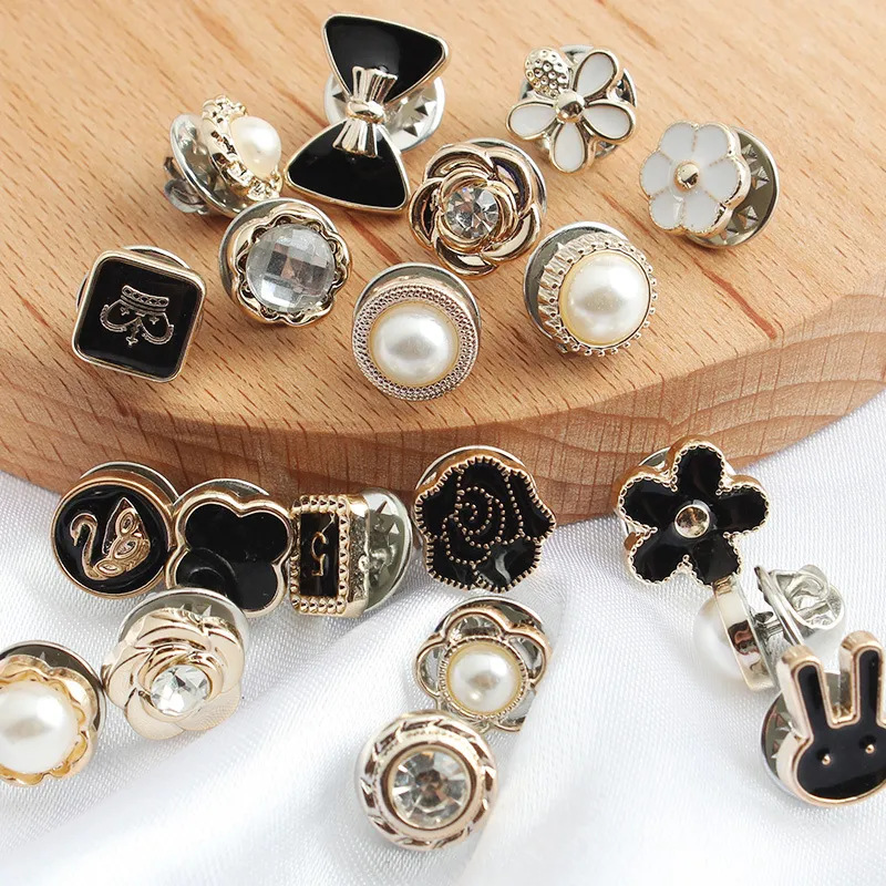 กระดุมมุกประดับเพชร 10 ชิ้น แถ - Button Hole Cutter บทวิจารณ์และราคา