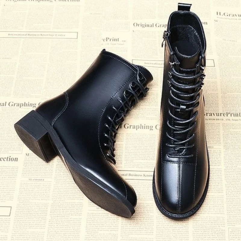 รองเท้าบูทหุ้มข้อกลางแบบผูกเชื - Sewing Fleece บทวิจารณ์และราคา