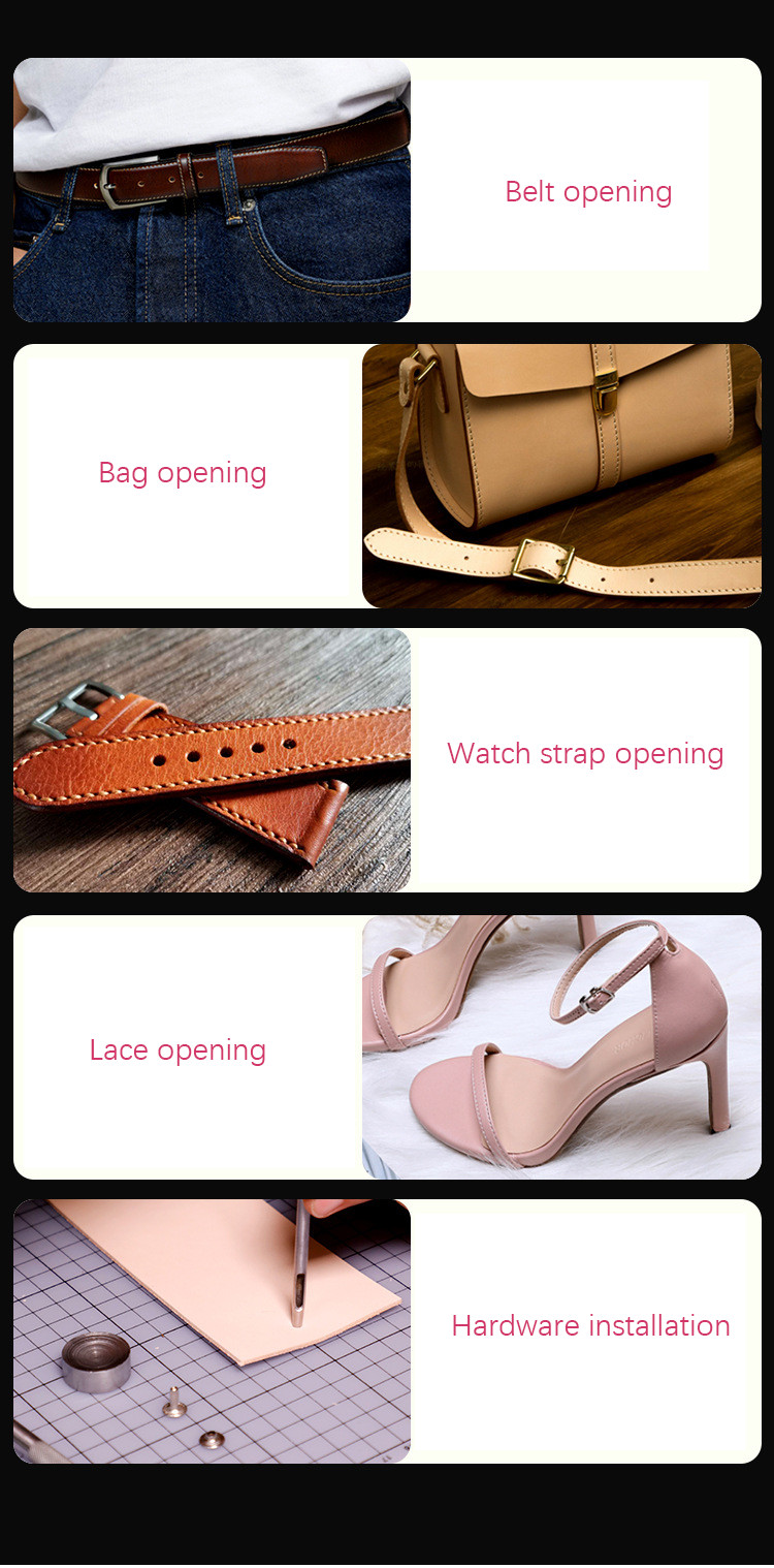 6 ชิ้น/เซ็ตหนังเจาะรูเครื่องมื - Sewing Tas บทวิจารณ์และราคา