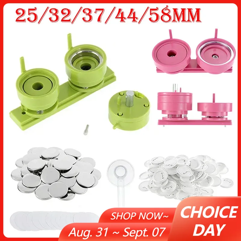 100 ชุด 25/32/37/44/58mm Badge - Button Hole Cutter บทวิจารณ์และราคา