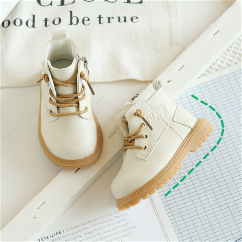 รองเท้าบูทเด็กหนังสไตล์อังกฤษส - Sewing Gt บทวิจารณ์และราคา