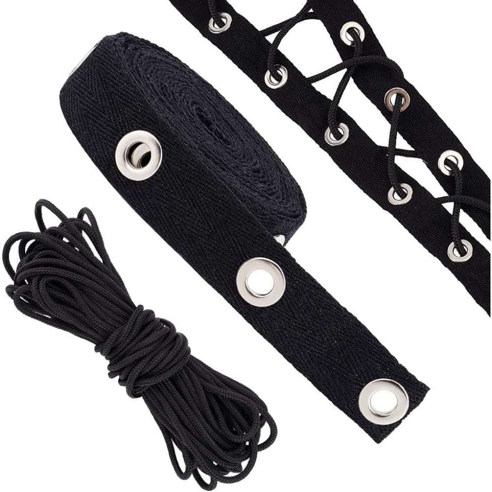 ริบบิ้นผ้าฝ้ายสีดำขนาด 3 หลา พ - Sewing Eyelet Fabric บทวิจารณ์และราคา